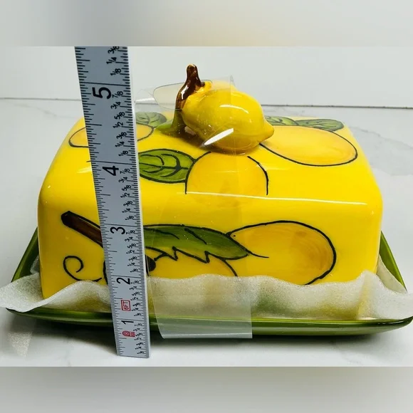 Lemon Butter Dish, Multicolor New